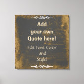 Voeg je eigen offerte toe! Kartonnen textuur Canvas Afdruk (Voorkant)