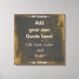 Voeg je eigen offerte toe! Kartonnen textuur Canvas Afdruk