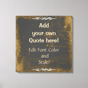 Voeg je eigen offerte toe! Kartonnen textuur Canvas Afdruk