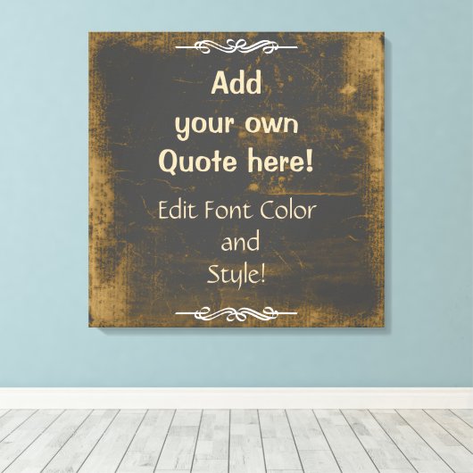 Voeg je eigen offerte toe! Kartonnen textuur Canvas Afdruk (Insitu (Houten vloer))