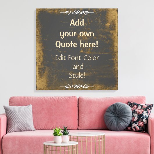 Voeg je eigen offerte toe! Kartonnen textuur Canvas Afdruk (Insitu (Woonkamer))