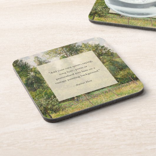 Voeg je eigen offerte toe  landschapsschilderkunst bier onderzetter (Linkerzijde)