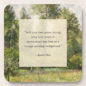 Voeg je eigen offerte toe  landschapsschilderkunst bier onderzetter (Voorkant)