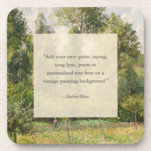 Voeg je eigen offerte toe  landschapsschilderkunst bier onderzetter (Voorkant)