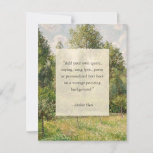 Voeg je eigen offerte toe  landschapsschilderkunst briefkaart