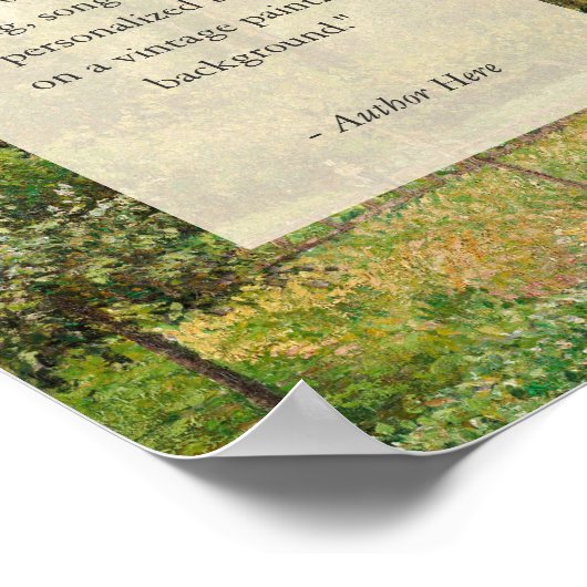 Voeg je eigen offerte toe landschapsschilderkunst poster (Hoek)