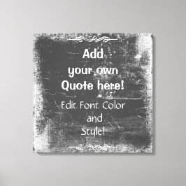 Voeg je eigen offerte toe! Wit Lijst Canvas Afdruk