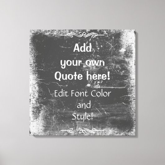 Voeg je eigen offerte toe! Wit Lijst Canvas Afdruk (Voorkant)