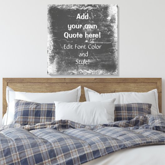 Voeg je eigen offerte toe! Wit Lijst Canvas Afdruk (Insitu (Slaapkamer))