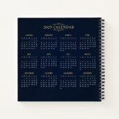 Voeg je eigen onderwerp en naam toe met 2025 Kalen Notitieboek (Achterkant)