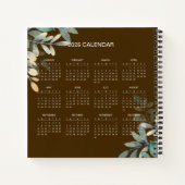 Voeg je eigen onderwerp en naam toe met 2025 Kalen Notitieboek (Achterkant)