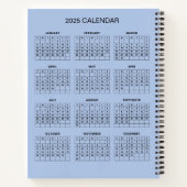 Voeg je eigen onderwerp en naam toe met 2025 Kalen Notitieboek (Achterkant)