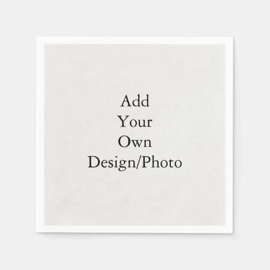 Voeg Je Eigen Ontwerp/ Foto Servet Toe (Voorkant)