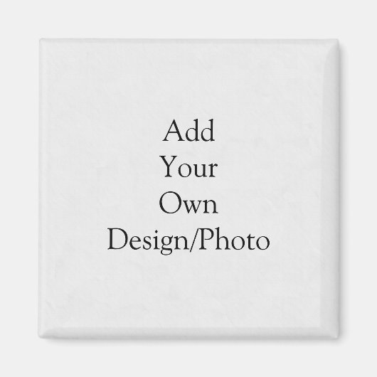 Voeg je eigen ontwerp toe - Vierkante magneet (Voorkant)