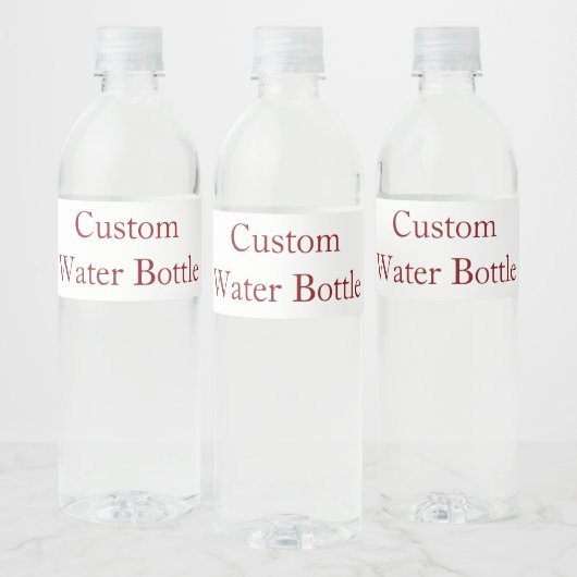 Voeg je eigen ontwerp toe waterfles etiket (Flessen)