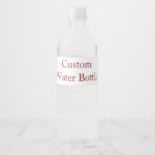Voeg je eigen ontwerp toe waterfles etiket (Voorkant)