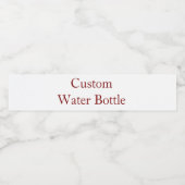 Voeg je eigen ontwerp toe waterfles etiket (Enkel label)