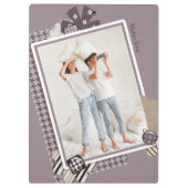 Voeg je eigen persoonlijke foto van moderne meisje klembord (Achterkant)