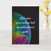 Voeg je eigen prijsopgave toe - Soap Bubble Kaart (Gele Bloem)