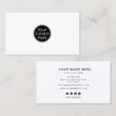 Voeg je eigen professionele logo toe visitekaartje (Voorkant / Achterkant)