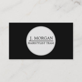 Voeg je eigen professionele logo zwart toe visitekaartje