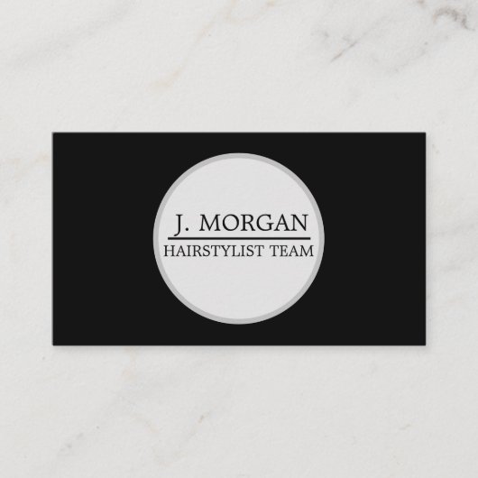 Voeg je eigen professionele logo zwart toe visitekaartje (Voorkant)