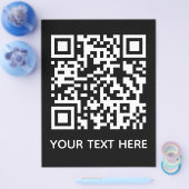 Voeg je eigen QR-code tekst toe Scan menu link (Enkel)