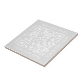 Voeg je eigen QR-code tekst toe Scan Minimaal Eenv Tegeltje (Zijkant)