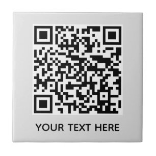 Voeg je eigen QR-code tekst toe Scan Minimaal Eenv Tegeltje