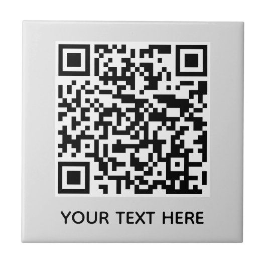 Voeg je eigen QR-code tekst toe Scan Minimaal Eenv Tegeltje (Voorkant)