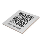 Voeg je eigen QR-code tekst toe Scan Minimaal Eenv Tegeltje (Zijkant)