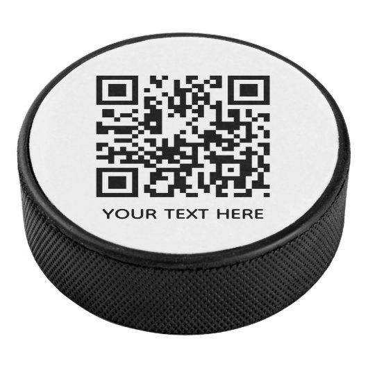 Voeg je eigen QR-codetekst toe Scannen Minimale Ee Hockey Puck (3/4)