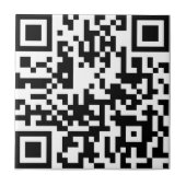 Voeg je eigen QR-codetekst toe Scannen Minimale Ee Tegeltje (Voorkant)