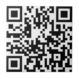 Voeg je eigen QR-codetekst toe Scannen Minimale Ee Tegeltje