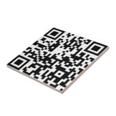 Voeg je eigen QR-codetekst toe Scannen Minimale Ee Tegeltje (Zijkant)