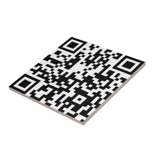Voeg je eigen QR-codetekst toe Scannen Minimale Ee Tegeltje (Zijkant)