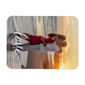 Voeg je eigen Romantische liefdesfoto toe Magneet (Horizontaal)