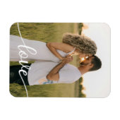 Voeg je eigen romantische liefdesfoto toe magneet (Horizontaal)