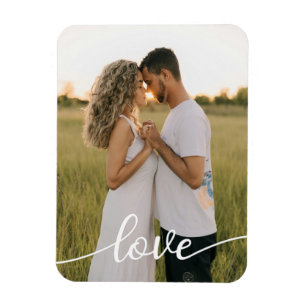 Voeg je eigen romantische liefdesfoto toe magneet