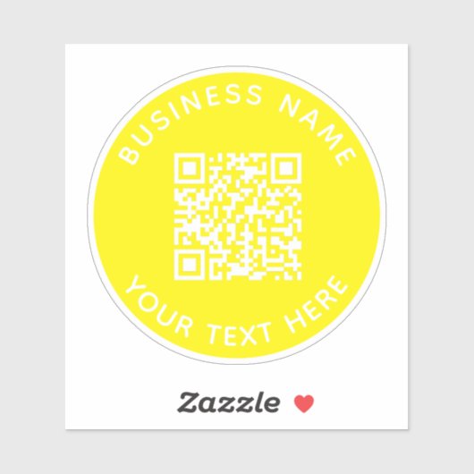 Voeg je eigen ronde QR-code tekst toe Scan Minimaa Sticker (Vel)