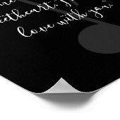 Voeg je eigen songtekst toe Citaat muziek Poster (Hoek)