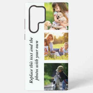 Voeg je eigen tekst en foto's toe samsung galaxy hoesje