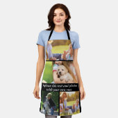 Voeg je eigen tekst en foto's toe schort (Gedragen)