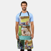 Voeg je eigen tekst en foto's toe schort (Gedragen)