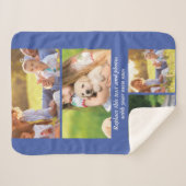 Voeg je eigen tekst en foto's toe sherpa deken (Voorkant (horizontaal))