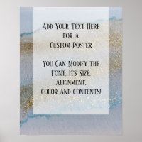 Voeg je eigen tekst Gouden Glitterij Subtiele Alco