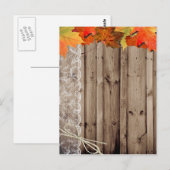 Voeg je eigen tekst Herfst Invite Briefkaart (Voorkant / Achterkant)