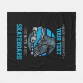 Voeg je eigen tekst nooit te onderschatten toe - S Fleece Deken (Voorkant (Horizontaal))