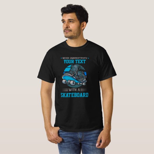 Voeg je eigen tekst nooit te onderschatten toe - S T-shirt (Voorkant volledig)