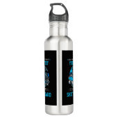 Voeg je eigen tekst nooit te onderschatten toe - S Waterfles (Achterkant)